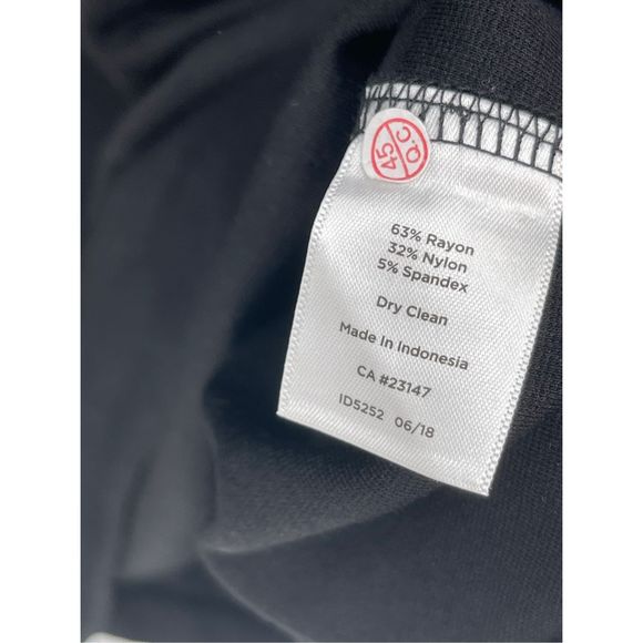 Talbots Dress Women’s Plus Size 22 W Black Bell Ruffle 3/4 Sleeve New - Picture 6 of 12